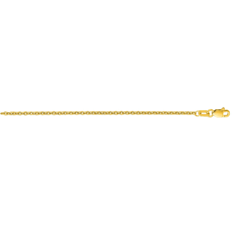 14K Gold 1.8mm Lite Forsantina Chain-Yellow | Lobster