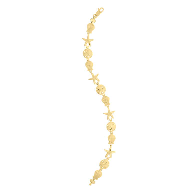 10K Sea Life Bracelet-Yellow | Lobster