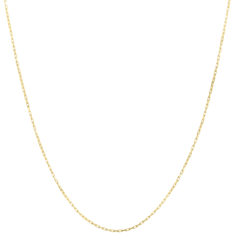 10K Gold 1.3mm French Cable Chain-Yellow | Lobster