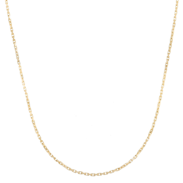 10K Gold 1.9mm French Cable Chain-Yellow | Lobster