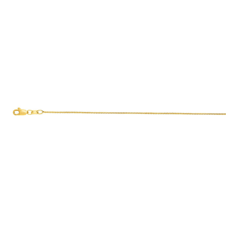10K Gold .6mm Wheat Chain -Yellow | Lobster