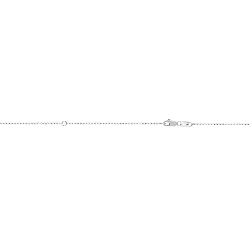 10K Gold 0.87mm Extendable Diamond Cut Cable Chain-White | Lobster