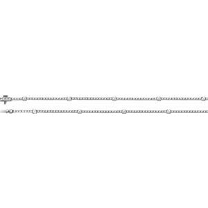 14K White 4 CTW Lab-Grown Diamond Line 16" Necklace-Lab-Grown Diamond-3.1Mm :: 4 Ctw