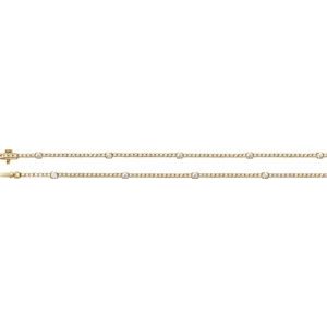 14K Yellow 4 CTW Lab-Grown Diamond Line 16" Necklace-Lab-Grown Diamond-3.1Mm :: 4 Ctw