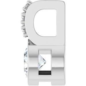 14K White 1/4 CTW Lab-Grown Diamond Pendant-Lab-Grown Diamond-4Mm :: 1/4 Ctw