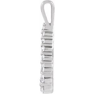 14K White 1/3 CTW Lab-Grown Diamond Pendant-Lab-Grown Diamond-2.1Mm :: 1/3 Ctw