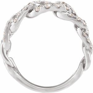 14K White 1 CTW Lab-Grown Diamond Ring-Round-2.1 Mm
