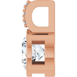 14K Rose 3/4 CTW Lab-Grown Diamond Pendant-Lab-Grown Diamond-6Mm :: 3/4 Ctw
