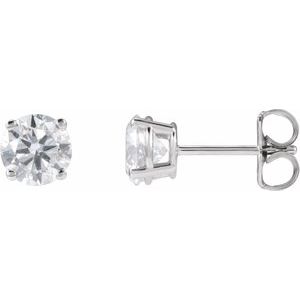 14K White 1 1/4 CTW Lab-Grown Diamond Earrings-Pair-5.5Mm :: 1 1/4 Ctw