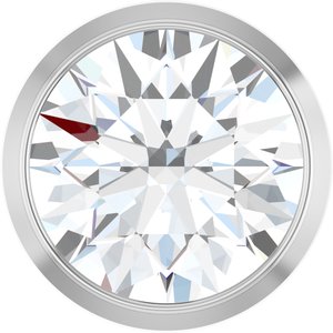 14K White 3/4 CT Lab-Grown Diamond Slide Pendant-Lab-Grown Diamond-6Mm :: 3/4 Ct