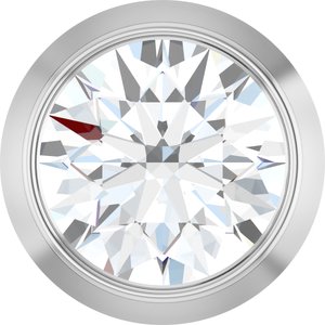 14K White 1/4 CT Lab-Grown Diamond Slide Pendant-Lab-Grown Diamond-4.1Mm :: 1/4 Ct