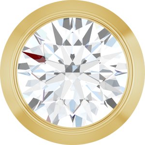 14K Yellow 1/4 CT Natural Diamond Slide Pendant-Natural Diamond-4.1Mm :: 1/4 Ct