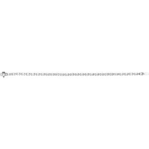 14K White 5 1/2 CTW Lab-Grown Diamond Line 7" Bracelet-Lab-Grown Diamond-Lab-Grown Diamond