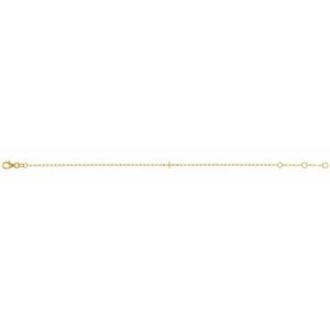 14K Yellow Sideways Cross Paperclip-Style Chain 6 1/2-7 1/2" Bracelet-Polished-Paperclip-Style Sideways Cross Bracelet