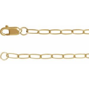 14K Yellow .03 CTW Natural Diamond Cross Charm 7" Bracelet-Round-2 Mm