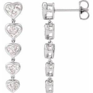 14K White 2 3/4 CTW Lab-Grown Diamond Earrings-4.5 X 5.3 Mm-14K White