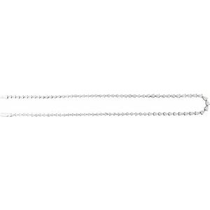 14K White 10 CTW Lab-Grown Diamond Line 16" Necklace-Lab-Grown Diamond-4.7 X 3.1Mm :: 10 Ctw