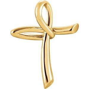Pendant 26x19.25 mm Cross Pendant-Polished