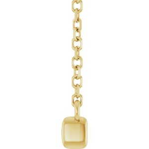 14K Yellow 1/2 CTW Lab-Grown Diamond French-Set Bar 18" Necklace-Lab-Grown Diamond-2.5Mm :: 1/2 Ctw