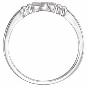 Sterling Silver Cross Chastity Ring