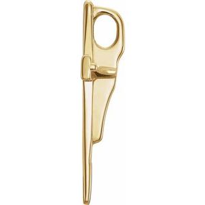 18K Yellow 18x11 mm Cross Pendant-Polished