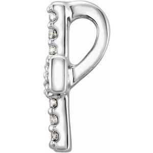14K White .07 CTW Natural Diamond Cross Pendant-Natural Diamond-.0025Mm :: 0.07 Ctw