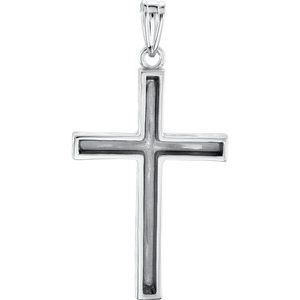 Pendant 30x20 mm Cross Pendant-Polished