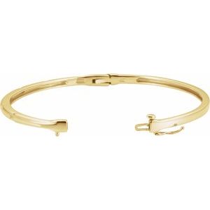 14K Yellow 1/4 CTW Lab-Grown Diamond Bangle 6" Bracelet-Lab-Grown Diamond-3.3 Mm