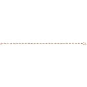 14K Rose 2 1/4 CTW Natural Diamond Line 7 1/4" Bracelet