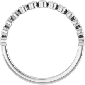 Platinum 1/6 CTW Natural Diamond Anniversary Band-Round