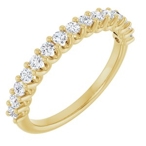 14K Yellow 1/2 CTW Lab-Grown Diamond Anniversary Band-Round