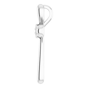 14K White .10 CT Natural Diamond Cross Pendant-Natural Diamond-3Mm :: 1/10 Ct