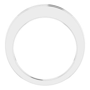 14K White 1/4 CTW Natural Diamond Anniversary Band-Square