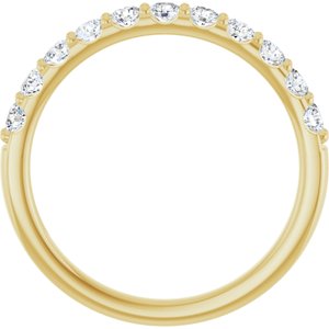 14K Yellow 1/2 CTW Natural Diamond Anniversary Band-Round