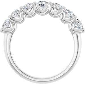 14K White 1 1/3 CTW Lab-Grown Diamond Anniversary Band-Round