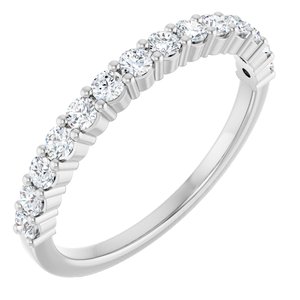 Platinum 3/8 CTW Natural Diamond Anniversary Band-Round
