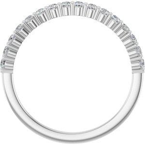 14K White 1/4 CTW Natural Diamond Anniversary Band-Round