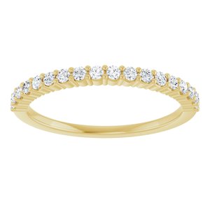 14K Yellow 1/4 CTW Lab-Grown Diamond Anniversary Band-Round