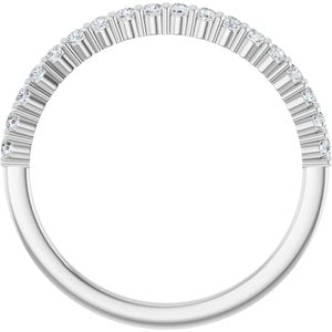 14K White 1/4 CTW Lab-Grown Diamond Anniversary Band-Round