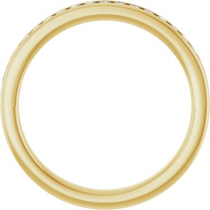 14K Yellow 7/8 CTW Diamond Anniversary Band-Round