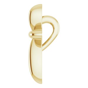 14K Yellow 10x7.72 mm Cross Pendant-Polished