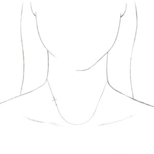 14K White Off-Center Sideways Cross 16" Necklace-16 In-Polished