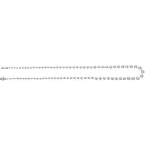 14K White 6 3/4 CTW Lab-Grown Diamond Line 16" Necklace-Lab-Grown Diamond-6 3/4 Ctw