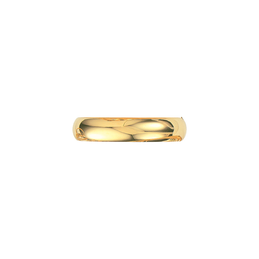 14K Gold 13.5mm Polished Bangle-Yellow | Box