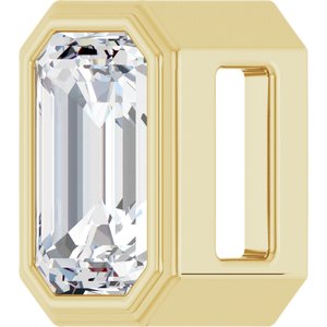 14K Yellow 1/4 CT Lab-Grown Diamond Pendant-Lab-Grown Diamond-4 X 3Mm :: 1/4 Ct