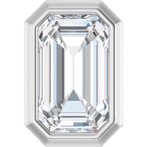 14K White 1/4 CT Lab-Grown Diamond Pendant-Lab-Grown Diamond-4 X 3Mm :: 1/4 Ct
