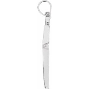 Sterling Silver 23.38x11.75 mm Cross Pendant-Polished