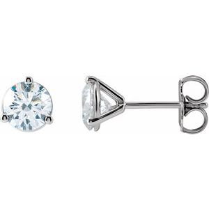 14K White 1 1/4 CTW Lab-Grown Diamond Stud Earrings-Pair-5.5Mm :: 1 1/4 Ctw