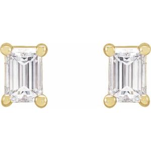 14K Yellow .08 CTW Natural Diamond Stud Earrings-2.5 X 1.5 Mm-14K Yellow