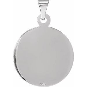 Sterling Silver 19 mm Confirmation Medal-Polished